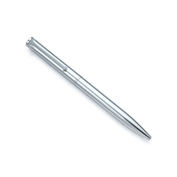 Tiffany & Co T Clip ballpoint pen in silver - Picture 3 of 3